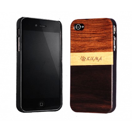 "Mix" Coque Bois Noyer & Erable iPhone 4/4S