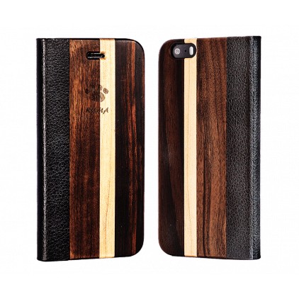 "Flip" Walnut, Maple and Ebony Iphone 5C Case