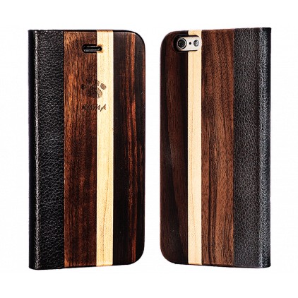 "Flip" Wooden Cases Walnut, Maple and Ebony Iphone 7/8