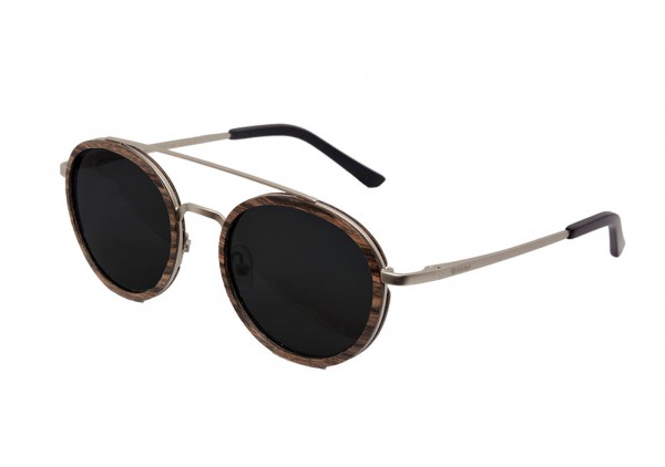 "Adventure" Lunettes Bois Noyer & Métal