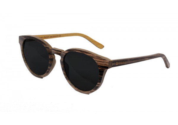 "Bora" Lunettes Bois Noyer & Teak