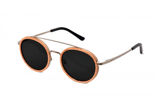 "Adventure" Lunettes Bois Cerisier & Métal